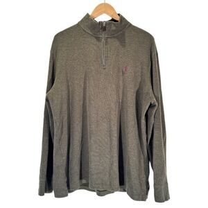 Polo Ralph Lauren Estate Rib 1/4 Zip Pullover Sweater Mens XL Green Purple Golf